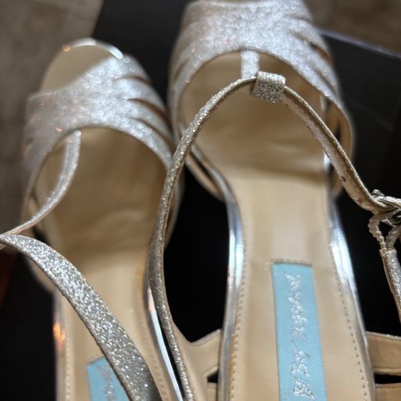 Betsey Johnson Blue by Betsey Johnson Silver Glitter Heels - Picture 3 of 7